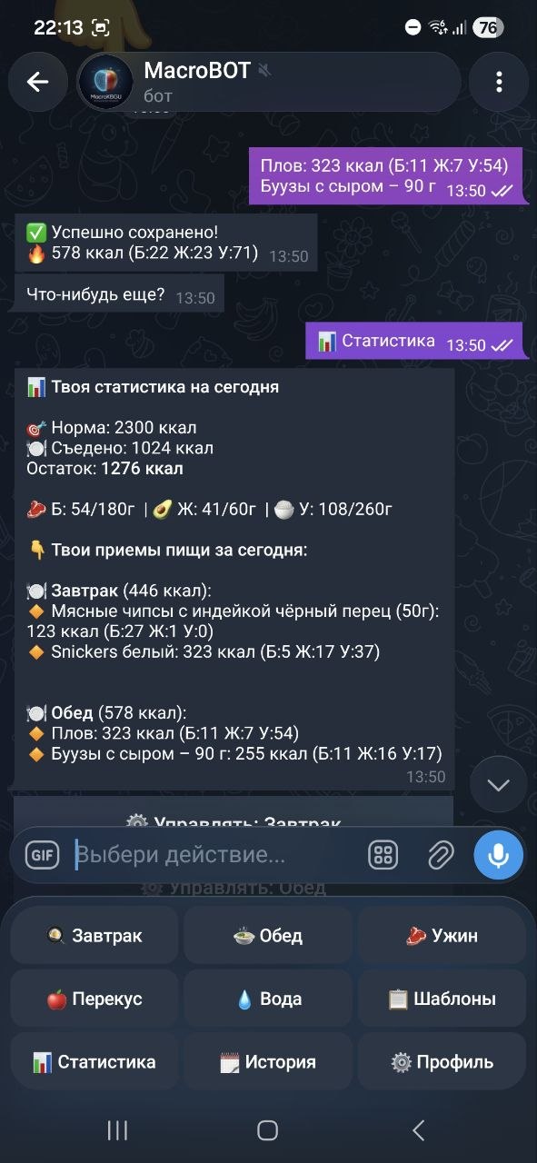 ИИ распознает калории